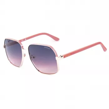 GUESS Moteriški akiniai nuo saulės GU00107-5874B - Havana/Gold rėmelis iš acetato, rudi gradientiniai lęšiai