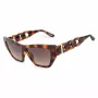 GUESS moteriški akiniai nuo saulės GU00111-5652F - Cat Eye tamsaus havana acetato rėmelis su rudais gradientiniais lęšiais 56/14/130 mm