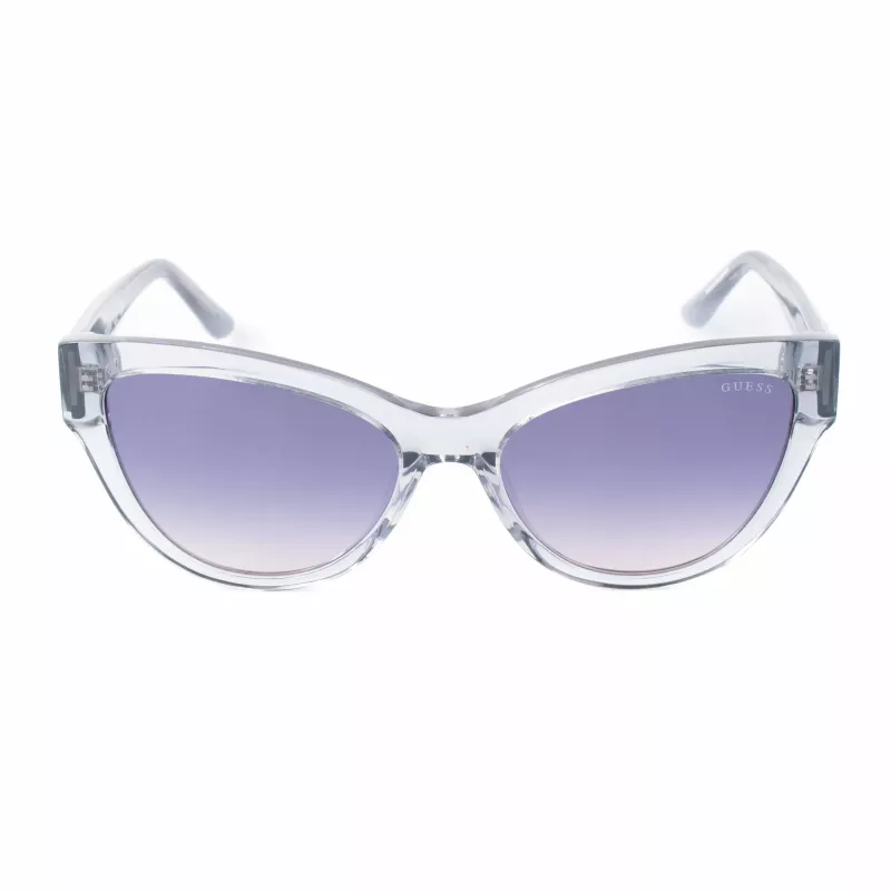 GUESS moteriški akiniai nuo saulės GU00112-5620B Havana acetatas kvadratinis rėmas rudi gradientiniai lęšiai 56/17/140 mm
