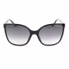 GUESS moteriški akiniai nuo saulės GU00144-6001B Oversized Square Shiny Black Grey Gradient UV400
