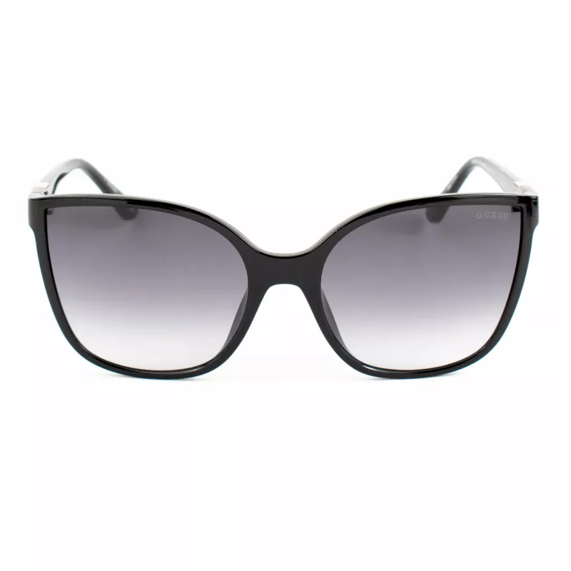 GUESS moteriški akiniai nuo saulės GU00144-6001B Oversized Square Shiny Black Grey Gradient UV400