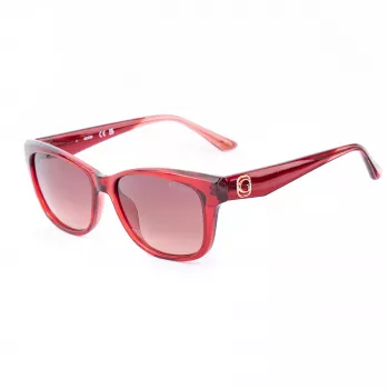 GUESS moteriški akiniai nuo saulės GU00145-5466F - Acetatinis rėmelis, UV400 apsauga, 54 mm lęšiai