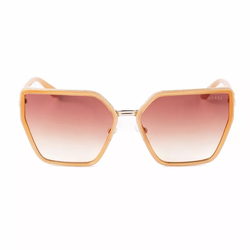 GUESS moteriški akiniai nuo saulės GU00146-5957F Oversized Square Havana Brown Gradient Lens 59mm