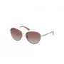 GUESS moteriški akiniai nuo saulės GU00148-6058F - blizgantis juodas rėmelis, dūminiai gradientiniai lęšiai, 60 mm