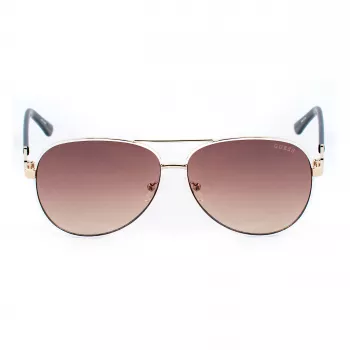GUESS Moteriški Akiniai Nuo Saulės GU00173-6021F Blizgantys Juodi Dūminiai Gradientiniai 60mm
