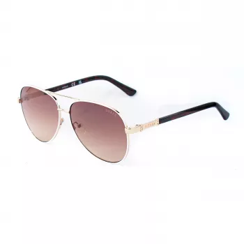 GUESS Moteriški Akiniai Nuo Saulės GU00173-6021F Blizgantys Juodi Dūminiai Gradientiniai 60mm