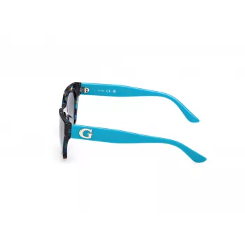 GUESS moteriški akiniai nuo saulės GU00203H5687P Havana rudi poliarizuoti acetatas 56mm