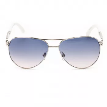 GUESS moteriški akiniai nuo saulės GU7295-6010W rudi drugelio rėmeliai 60mm