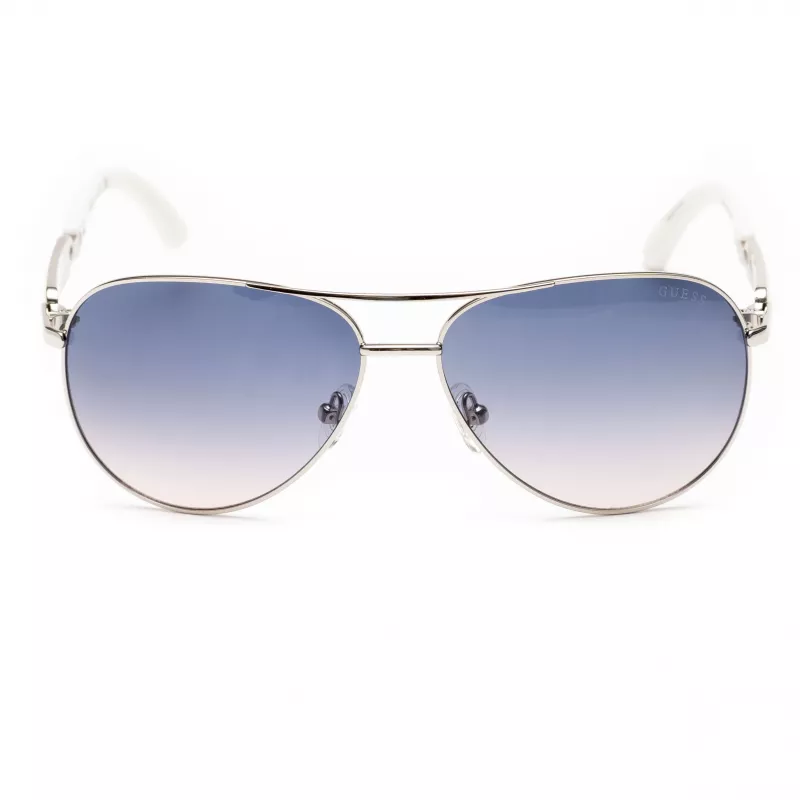 GUESS moteriški akiniai nuo saulės GU7295-6010W rudi drugelio rėmeliai 60mm