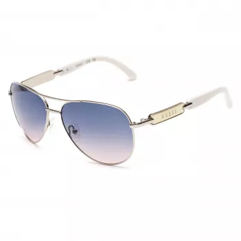 GUESS moteriški akiniai nuo saulės GU7295-6010W rudi drugelio rėmeliai 60mm