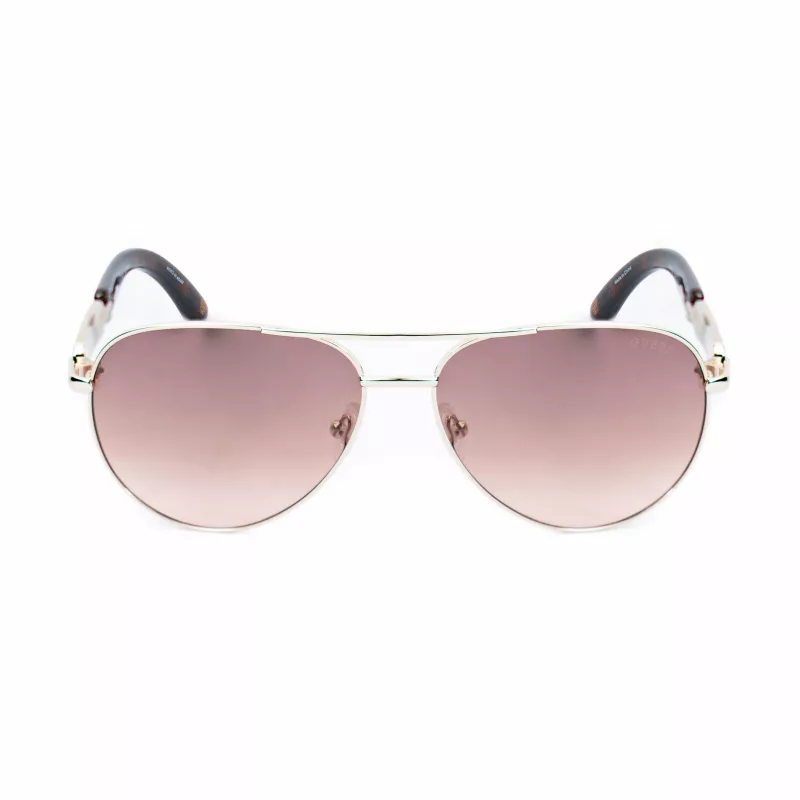 GUESS moteriški akiniai nuo saulės GU7295-6032W Brown Havana Oversized Square