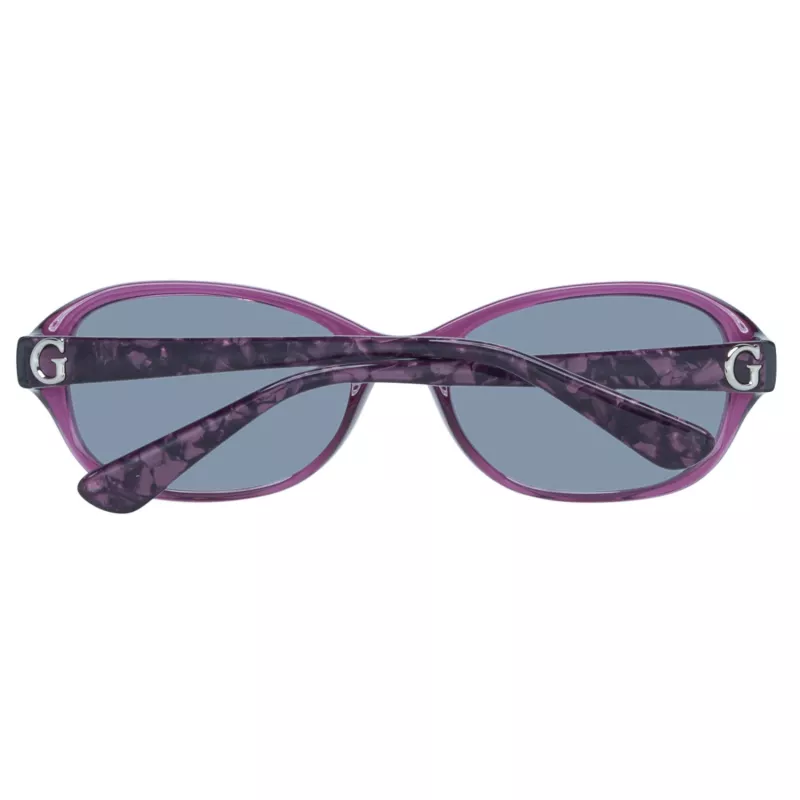 GUESS moteriški akiniai nuo saulės GU7356PUR-357 blizgantys violetiniai drugelis/katės akis 57mm