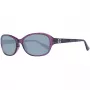 GUESS moteriški akiniai nuo saulės GU7356PUR-357 blizgantys violetiniai drugelis/katės akis 57mm