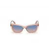 GUESS Moteriški Akiniai Nuo Saulės GU7774-5574W Ruda Havana Kvadratinis Rėmelis 55mm