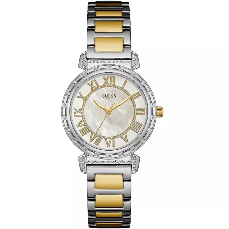 GUESS Women's W0831L3 Chelsea Rose Gold-Tone Stainless Steel Watch 34mm