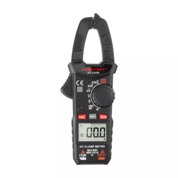 Habotest HT200B Skaitmeninis įspaudimo matuoklis, True RMS 6000 skaitmenų, NCV, AC/DC įtampa, AC srovė iki 600A, talpa, dažnio ir temperatūros matavimas