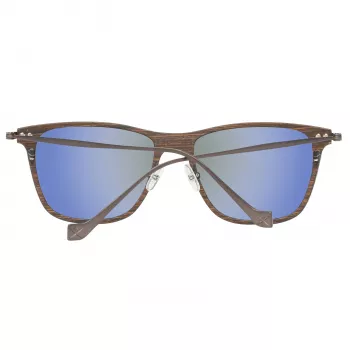 Hackett London HSB86311255 Vyriški akiniai nuo saulės - Blizgantis juodas rėmelis, pilki lęšiai, 55 mm
