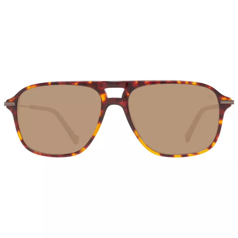 HACKETT MAN AKINIAI NUO SAULĖS HSB86512756 - Havana acetatinis stačiakampis rėmelis su rudais gradientiniais lęšiais - 56/16/140 mm
