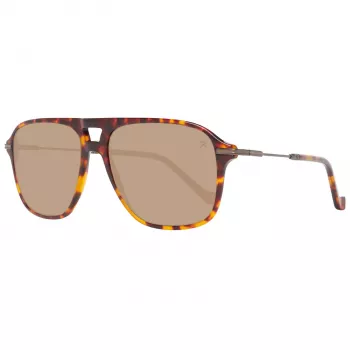 HACKETT MAN AKINIAI NUO SAULĖS HSB86512756 - Havana acetatinis stačiakampis rėmelis su rudais gradientiniais lęšiais - 56/16/140 mm