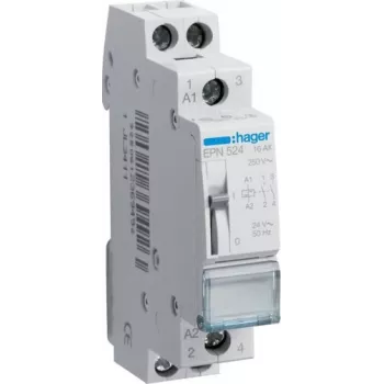 HAGER EPN524 Acti 9 impulsinė relė, 2 NO, 16 A, 24 V AC/DC, 2 moduliai
