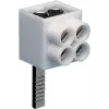 Hager KF82A vienpolis jungiamasis gnybtas, kaištinė jungtis, 2x16 mm², pilkas