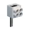 Hager KF82A vienpolis jungiamasis gnybtas, kaištinė jungtis, 2x16 mm², pilkas
