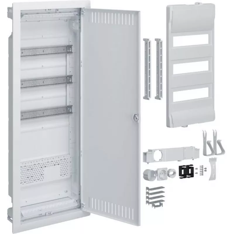 HAGER Plastic PT Switchgear Hybrid 36M 1x MON IP40 Plate 865x335x90 Volta Perforated Doors