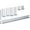 Hager universN 2 laukų DIN bėgelis UZ02B3, plieninis, 35mm plotis, 15mm aukštis, DIN EN 60715