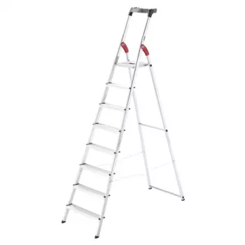HAILO L60 StandardLine aliuminės 8 pakopų buitinės kopėčios
