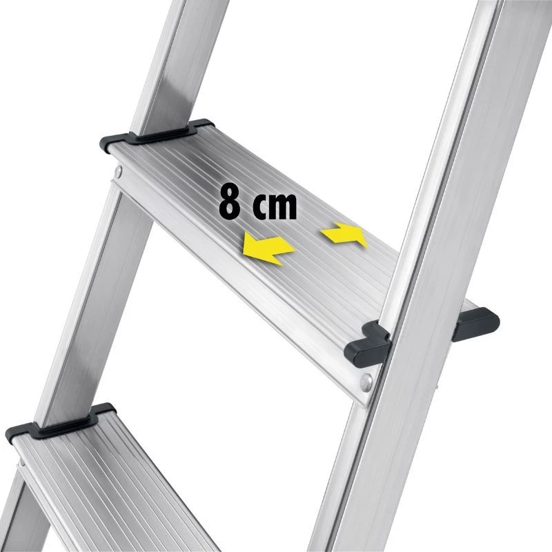 HAILO L60 StandardLine aliuminės kopėčios, 6 pakopų, 150 kg, EN 131