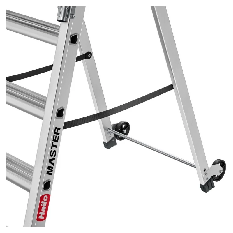 HAILO Master P80 aliuminis mobilus platforminis laiptelis, 5 pakopų, 150 kg, EN 131