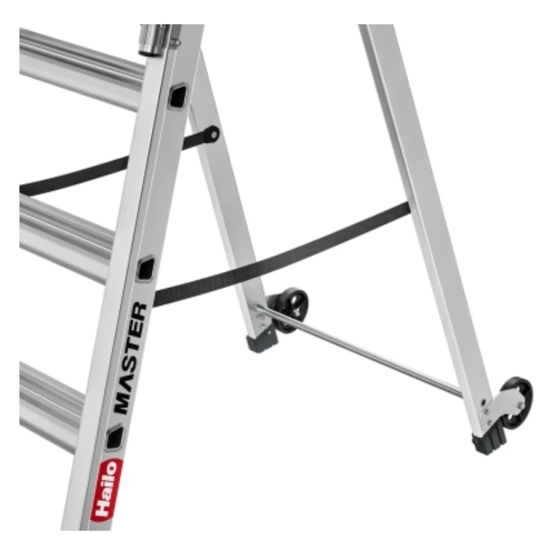 HAILO Master P80 mobilūs platforminiai laiptai, aliuminis, 7 pakopos