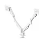 Hama 00220908 Dvigubas monitoriaus laikiklis, dujinė spyruoklė, pilnas judesys, 17-35 inch, baltas