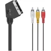 Hama Classic Line SCART į 3 RCA audio/video kabelis, 1,5 m, juodas 00305015