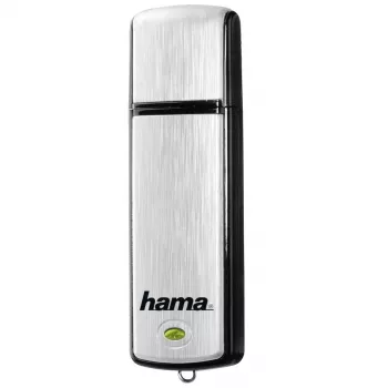 Hama FlashPen Fancy 16GB USB 2.0 atmintukas, ištraukiamas, juodas/sidabrinis 00181081