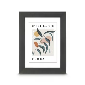 Hama Flora plastikinis rėmelis Contrast Grey 30 x 40 cm 00193307
