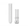 HAMA Garmin 20mm greito atsegimo silikoninis laikrodžio dirželis, Mist Grey/Whitestone