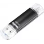 Hama Laeta Twin USB atmintinė 128 GB, USB Type-A ir Micro-USB, USB 3.2 Gen 1, juoda 00181099
