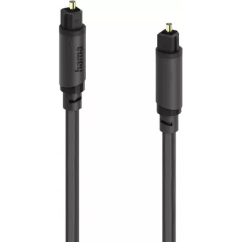 Hama optinis audio kabelis, Toslink male į Toslink male, 0,75 m, juodas 00202015