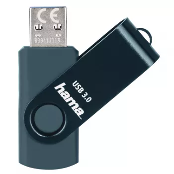 Hama Rotate USB atmintukas 128GB USB 3.0 Petrol Blue 00182474