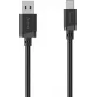 Hama USB-A į USB-C kabelis, 0,5 m, juodas (00201818)