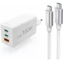 Hama USB-C greitasis įkroviklis su USB-C kabeliu, 100W Power Delivery, 1,5 m, baltas 00200027