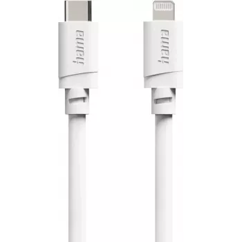 Hama USB-C į Lightning MFi įkrovimo ir duomenų kabelis, 2 m, baltas 00201816