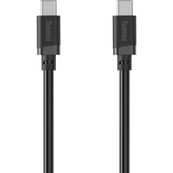 Hama USB-C į USB-C įkrovimo kabelis, 60W Power Delivery, 1m, juodas 00201806