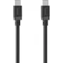 Hama USB-C į USB-C įkrovimo kabelis, 60W Power Delivery, 1m, juodas 00201806