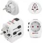Hama World Travel Pro Light USB universalus kelioninis adapterių rinkinys, 3 polių, 2x USB, juodas 00223464