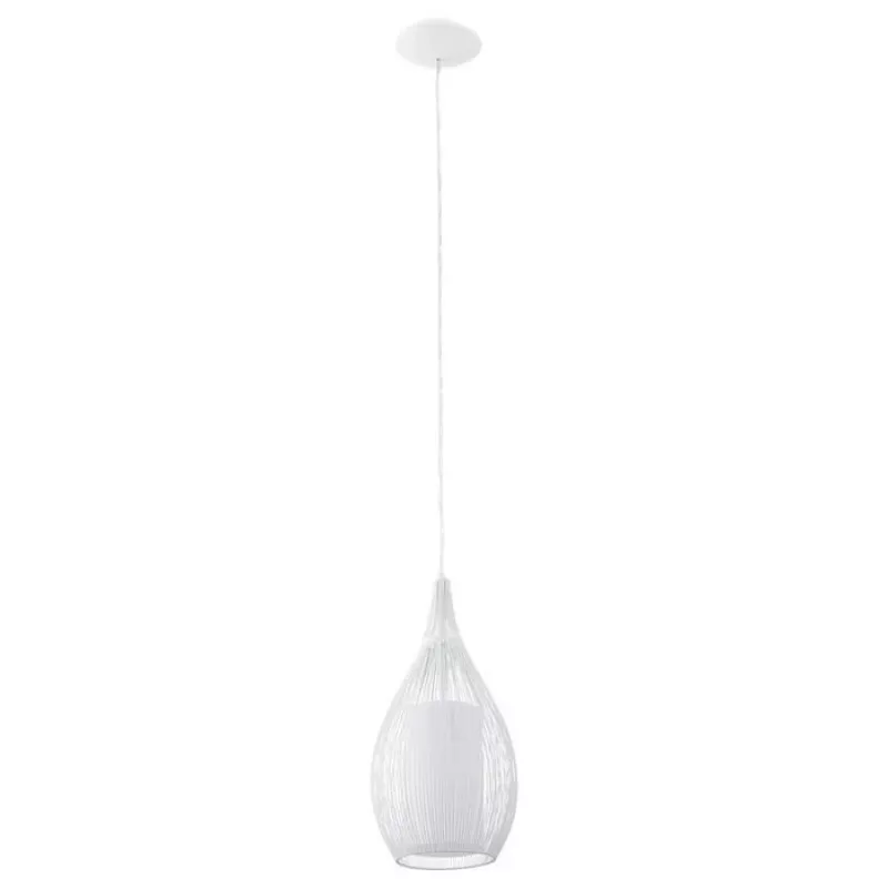 Pakabinamas šviestuvas E27 Glo Razoni 19 cm Baltas