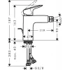 HANSGROHE Logis Bidet Mixer 71200000 su dugno prijungimu
