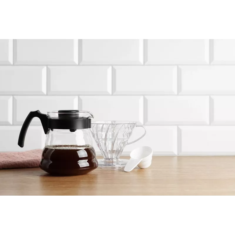 HARIO V60-01 Plastic Coffee Dripper Clear 1-2 Cups
