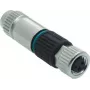 HARTING M8 moteriškas 3 kontaktų Harax Quick-Lock jungtis, tiesi, IP67, 60V/4A, IDC prijungimas 21021512305